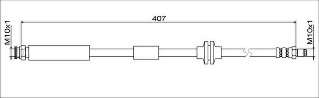 METZGER 4111801 Bremsschlauch Vorne Links Vorne Rechts für FIAT TIPO Kombi (356) TIPO Schrägheck (356) TIPO Stufenheck (356)
