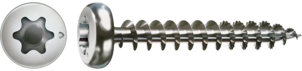 Spax Holzschraube Rundkopf T-STAR+ T10 Gesamtgewinde 3x30 Produktbild 