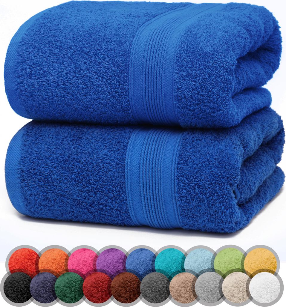 Duschtuch 500gsm Royal blau 70 X 140 CM (2er Pack) Produktbild 