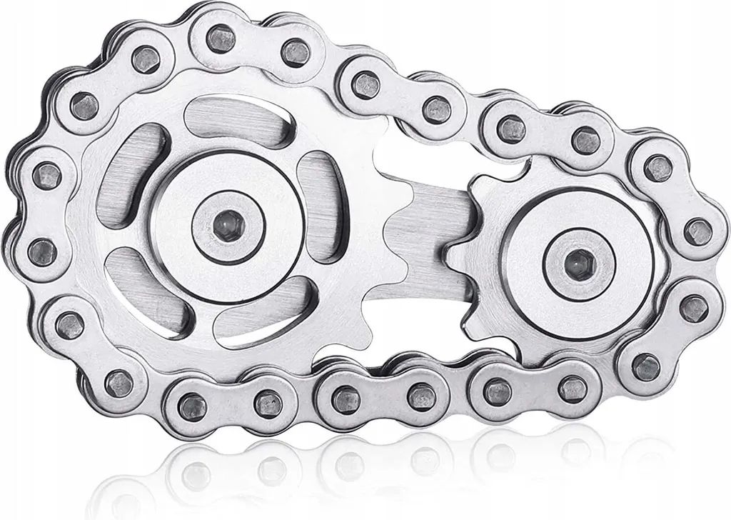 Jouet Antistress Roue d'Inertie Design Engrenage Mécanique en Acier