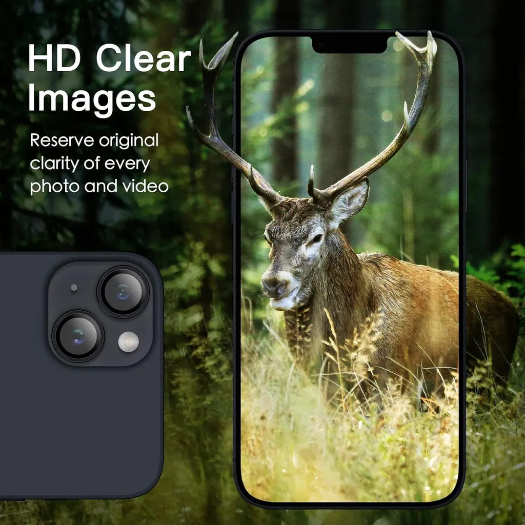 Film en Verre Blindé pour Objectif iPhone 14 et Plus - Pack de Protection