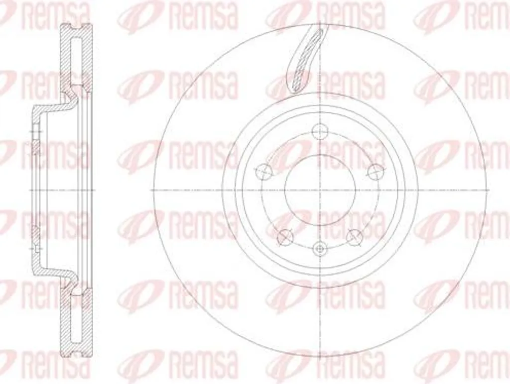 Disque de frein REMSA 62131.10 haute résistance OE 8W0615301AA Audi A4