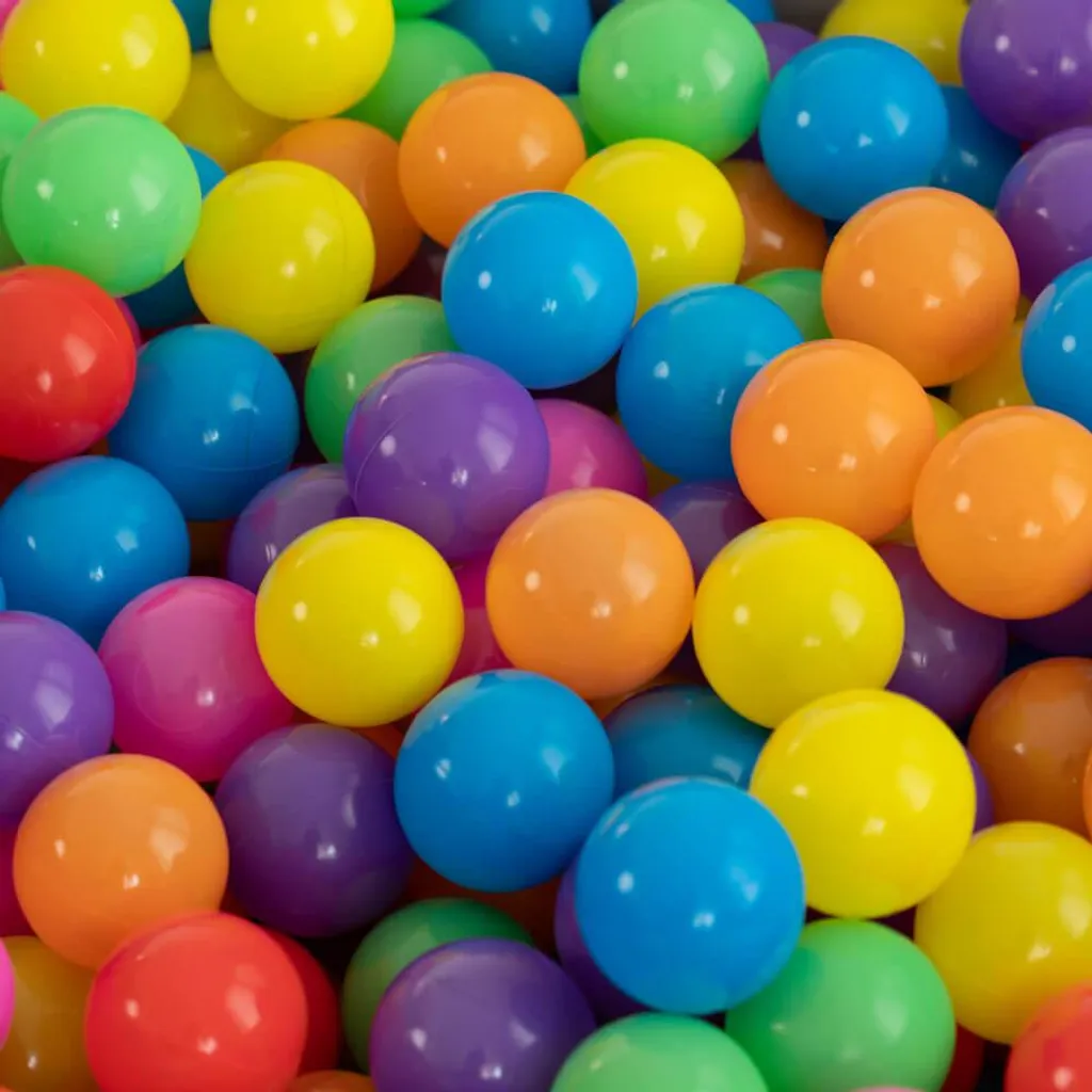 Balles de jeu multicolores SPIN 360 pièces - Plastique souple sans odeur
