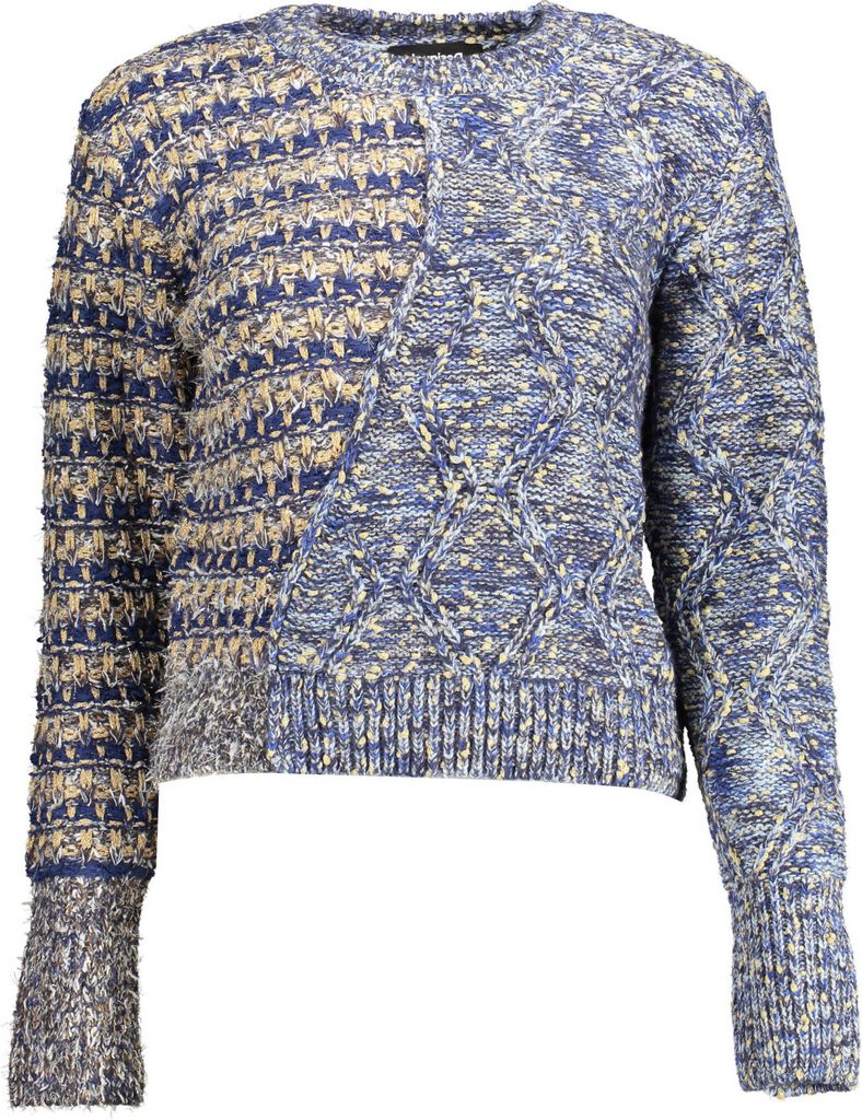 Desigual Damen Langarmshirt Blau 22WWJF83_BLU_5001 : Größe - XL Größe: XL