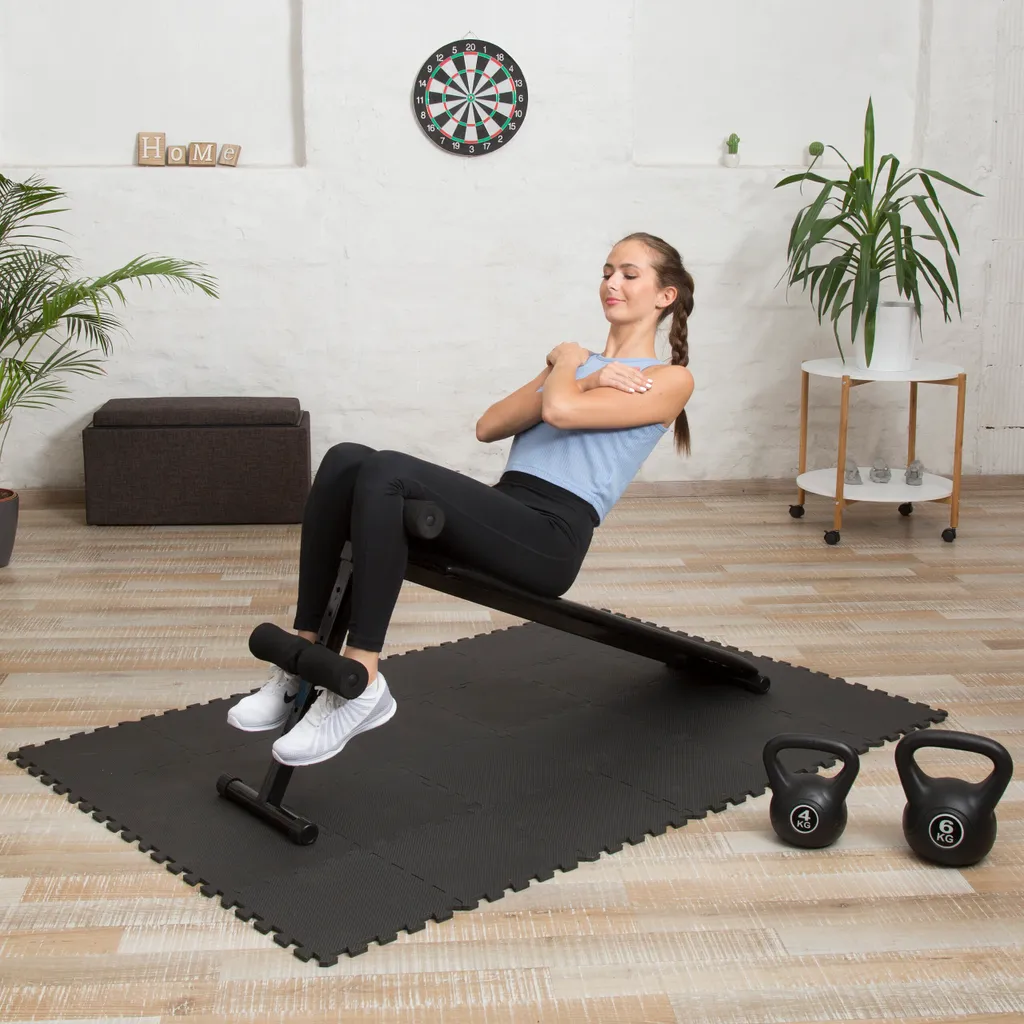Tappetino Fitness Puzzle Relaxdays 48 pz - Pavimento Palestra Casa - 2