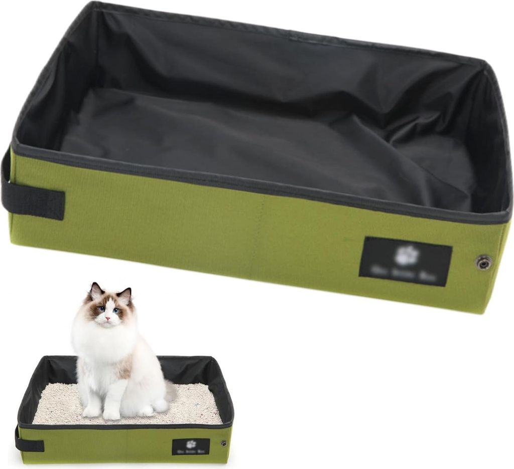 Tragbare Faltbare Katzenbox für Reisen | Wasserdicht und Atmungsaktiv | Ideal für Auto und Camping