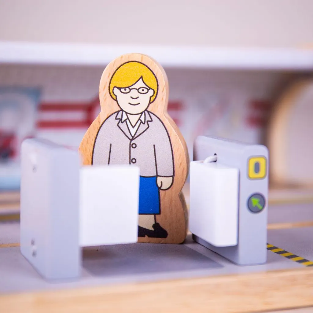 Station de métro Bigjigs Rail : compatible avec toutes marques bois