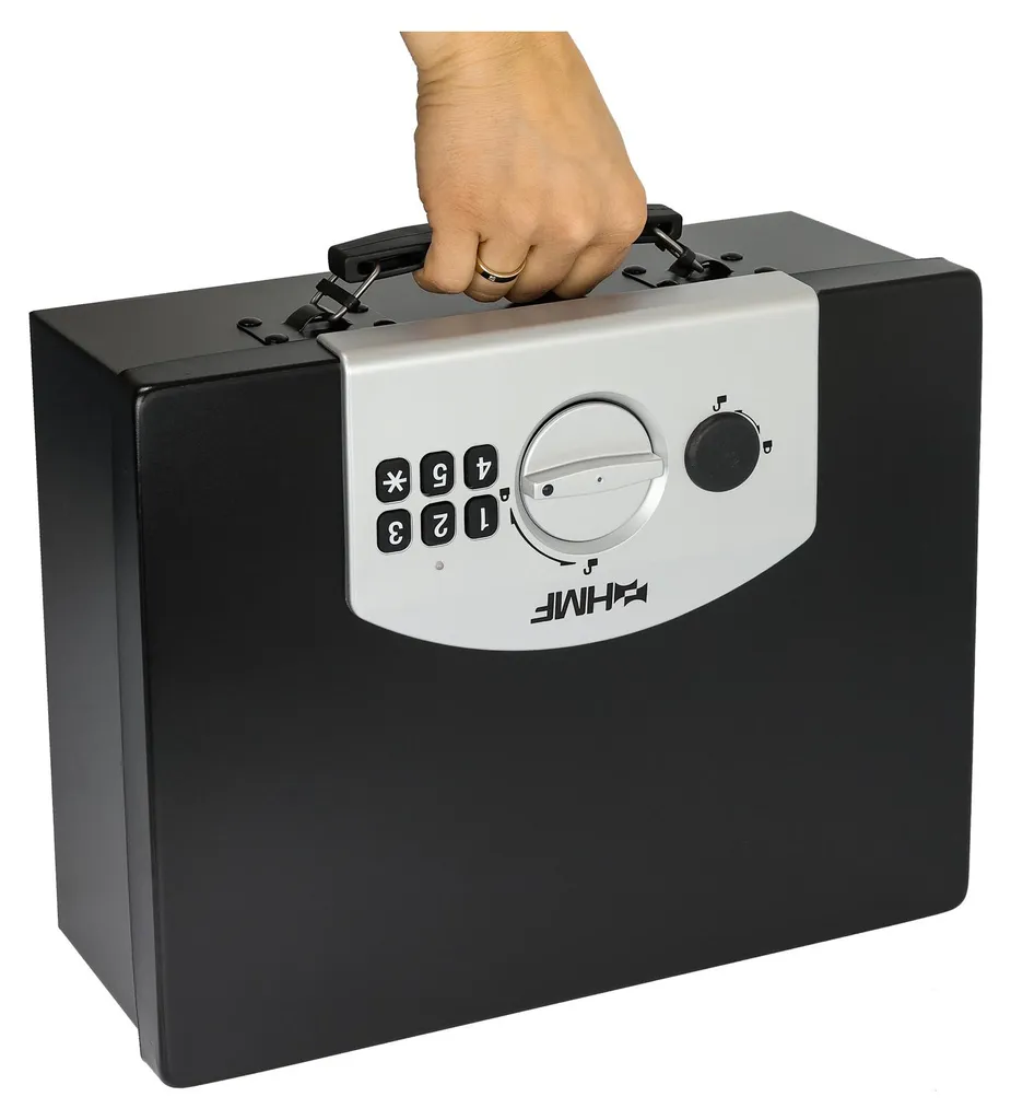 Mallette de sécurité pour documents A4 avec serrure électronique HMF