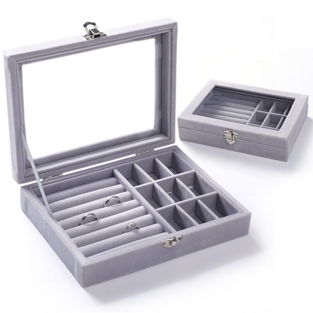 Portagioie In Legno Massello 9 Strati – Grande Organizer Con Gancio Per Collane, Scatola Portagioelli Da Donna - 2