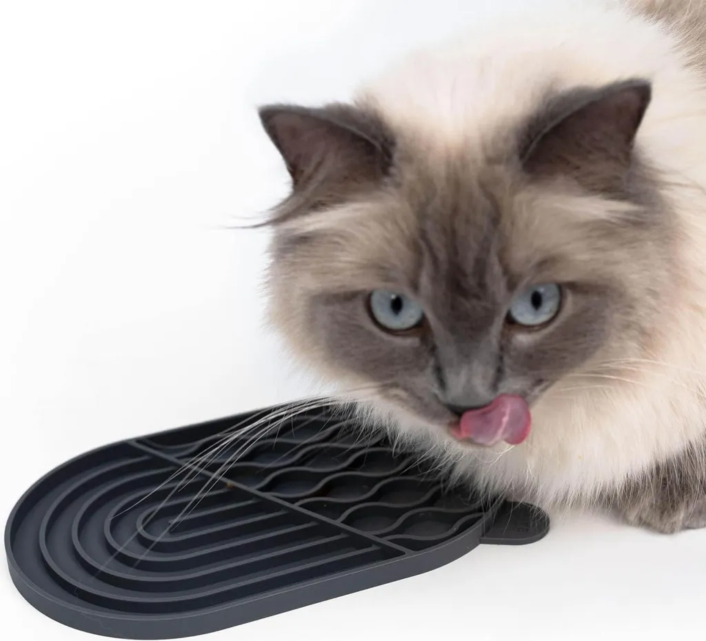 Gamelle Anti-Glouton Chat ZENPAD : Plateau de Léchage pour Nourriture