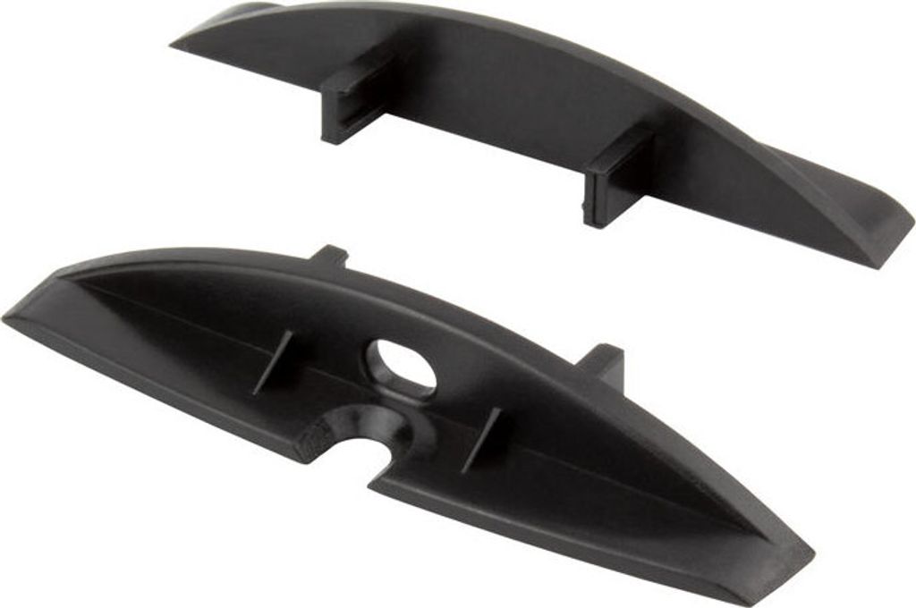 - F01 LED Aluprofil Schwarz Übergangsprofil 2x Endkappen