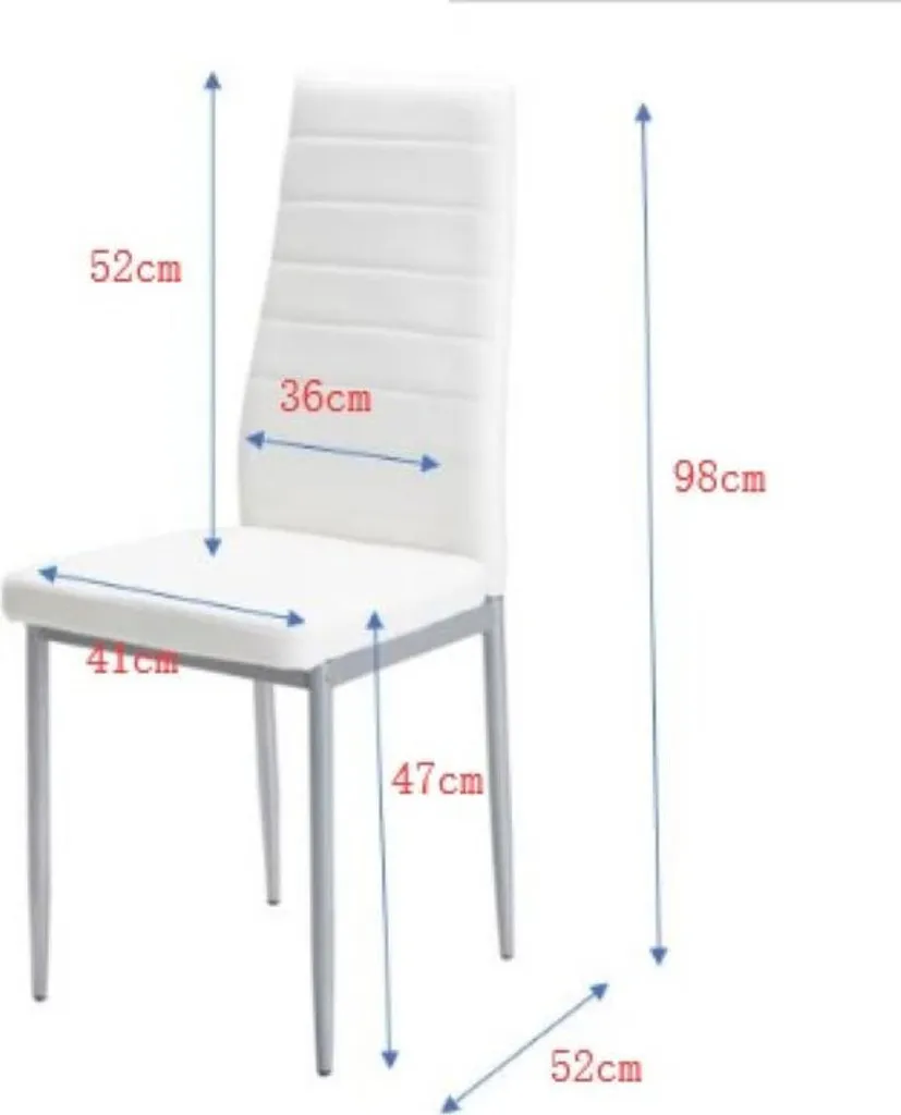 Chaises DONYA lot de 4, la solution gain de place et facile à laver - 5