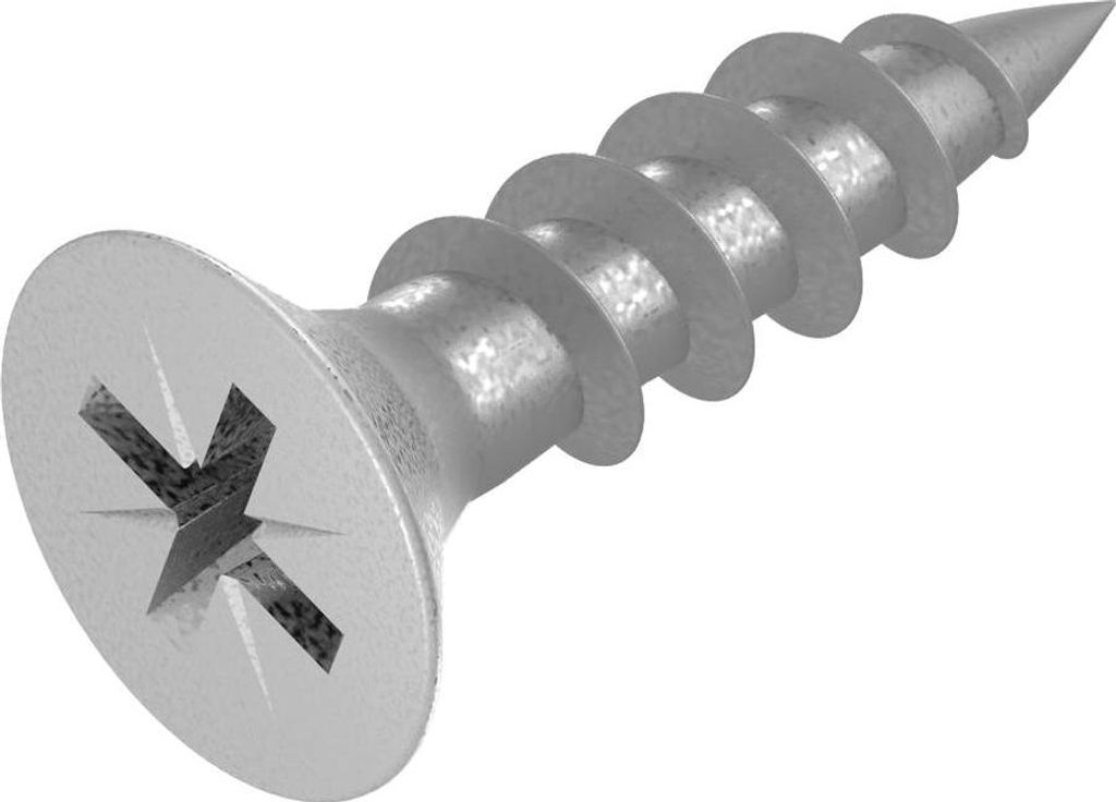 SECCARO Spanplattenschraube 4 x 16 mm, Edelstahl V2A VA A2, Holzschraube mit Vollgewinde, Kreuzschlitz / PZ, 500 Stück