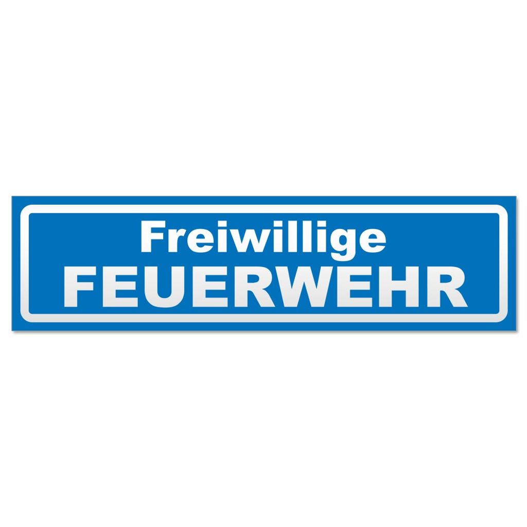 Freiwillige Feuerwehr invertiert Magnetschild Schild magnetisch
