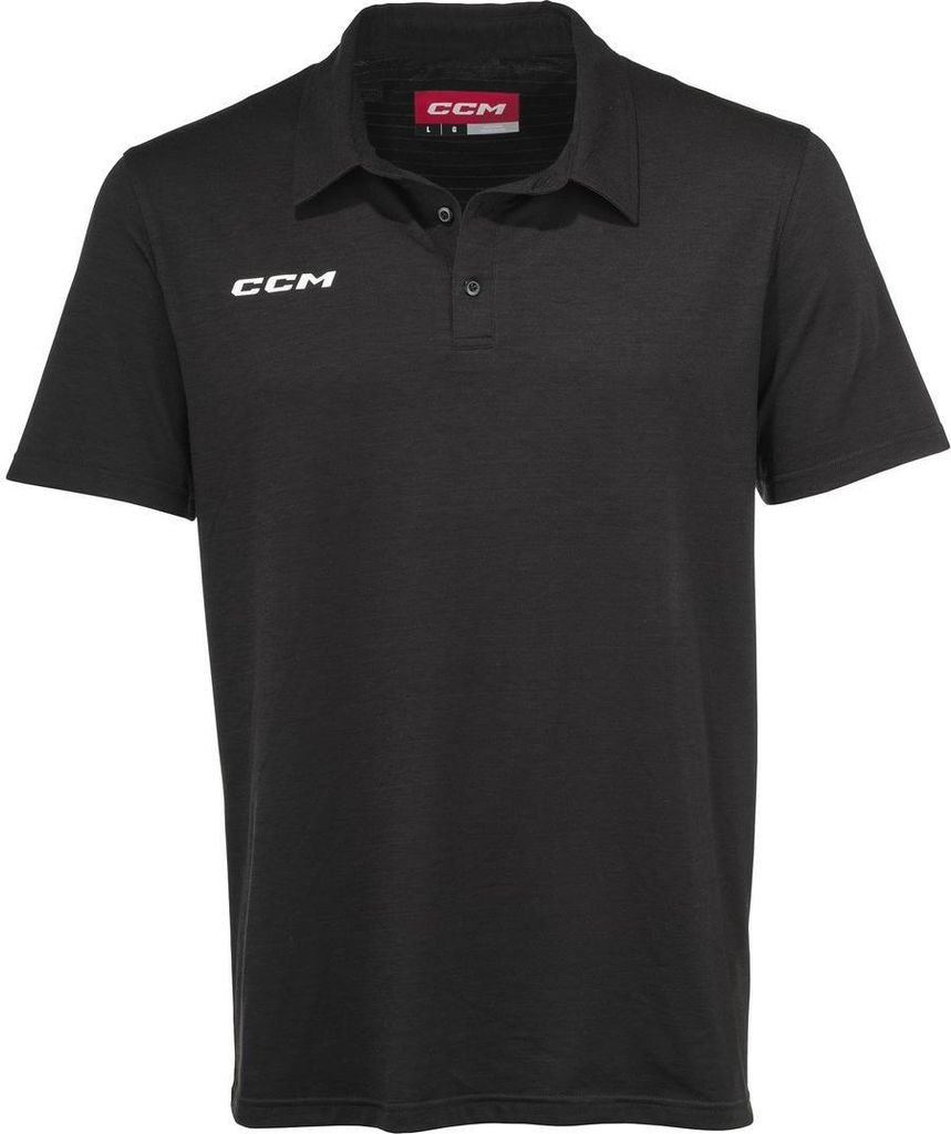 CCM FITTED TEAM POLO Senior, Größe:M, Farbe:Dark Grey Heather
