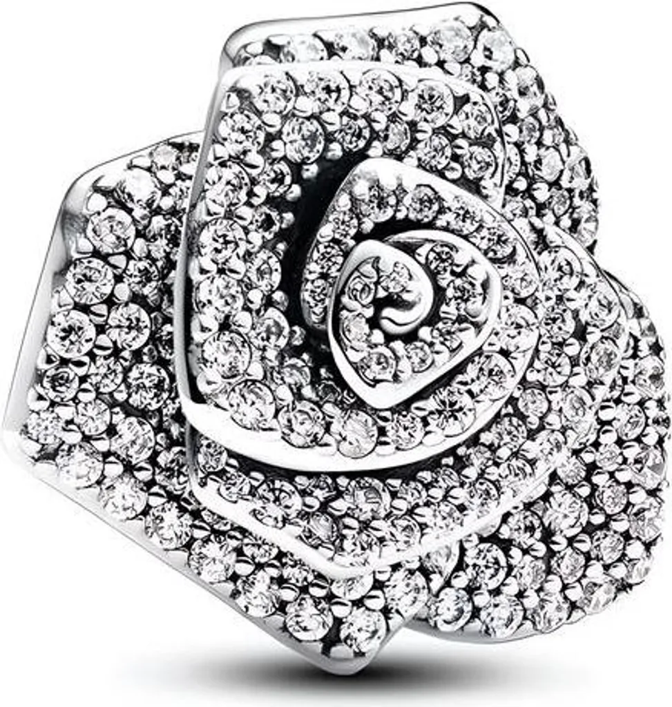 Offerta Charm Rose Pave per Pandora - Trusky Ciondolo Oro Rosa - 3