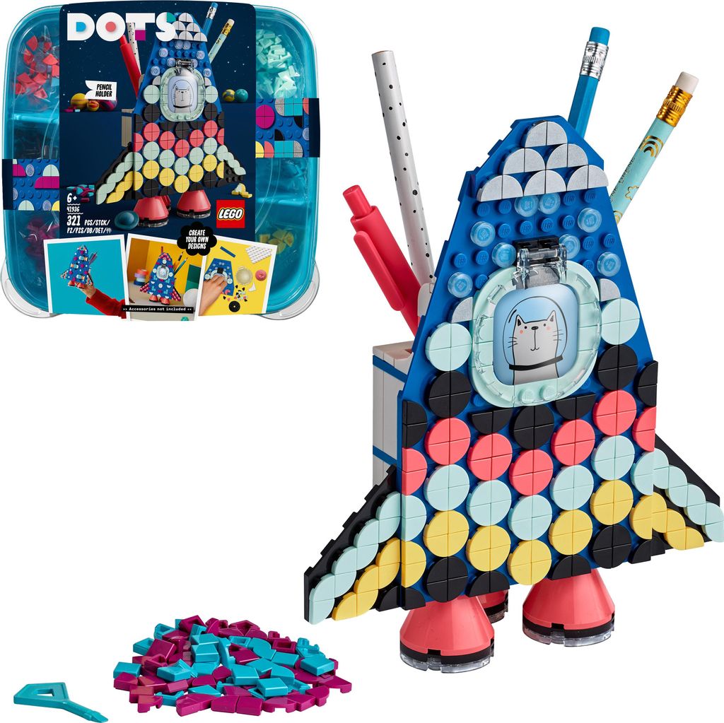 LEGO 41936 Porte-stylo fusée Set de bricolage pour enfants, Image du produit 