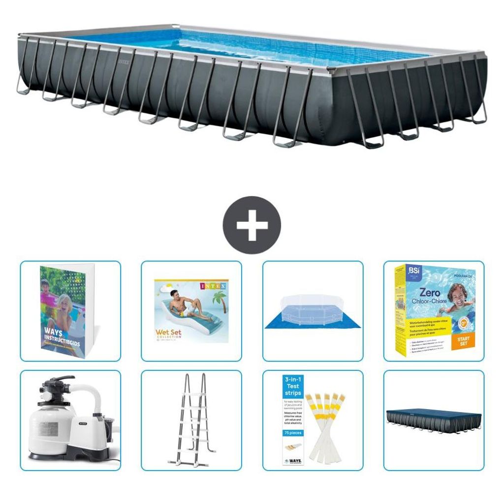 Ultra XTR Pool Rechteckig - 975x488x132 cm - 9-teilig S639