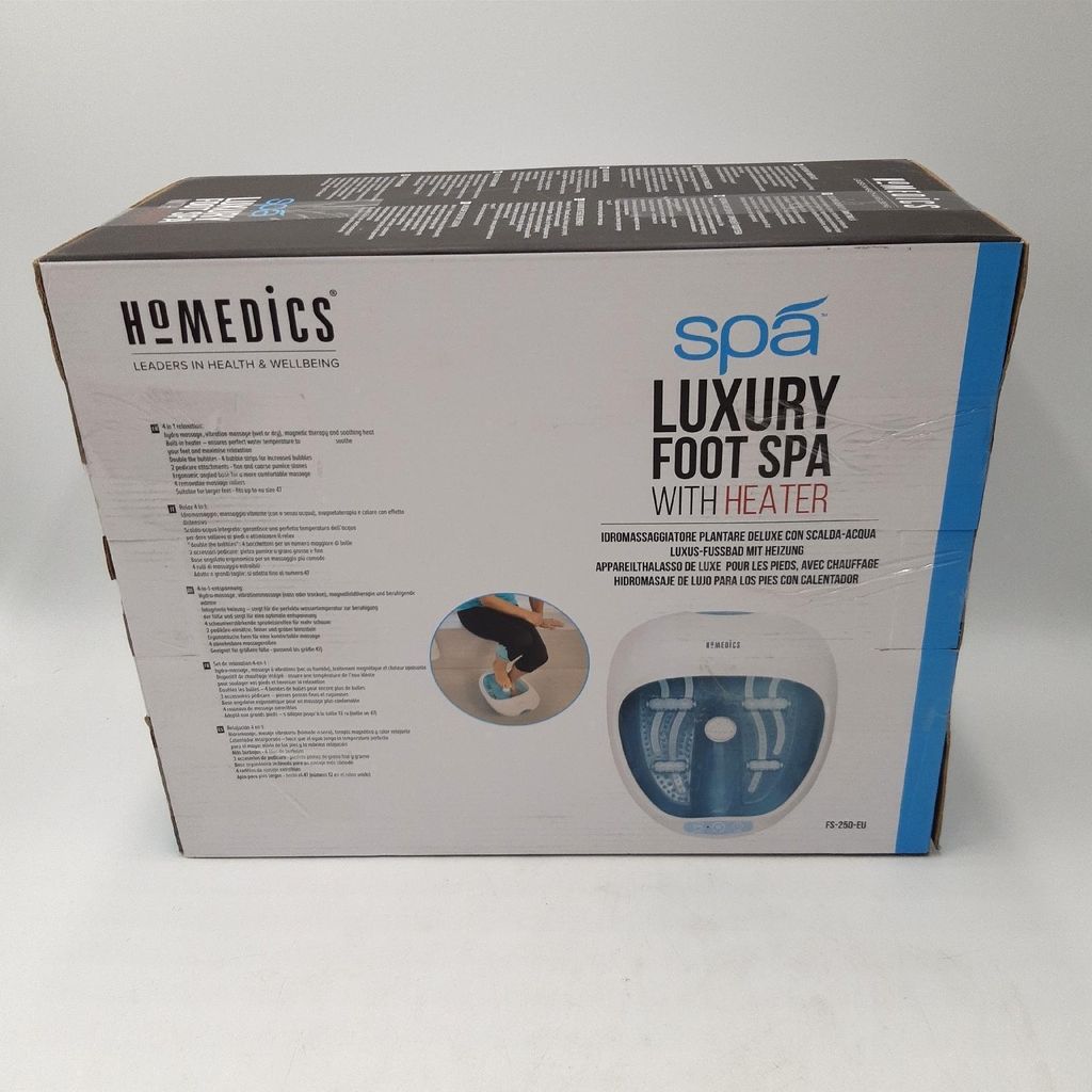 HoMedics FS-250-EU Spa Deluxe Fußsprudelbad mit Heizung Produktbild 