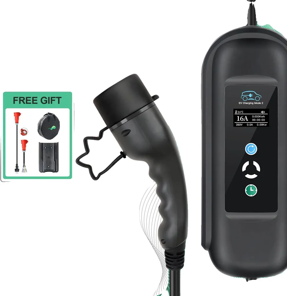Chargeur EV 11 kW Type 2 avec Puissance de Sortie Réglable pour Maison