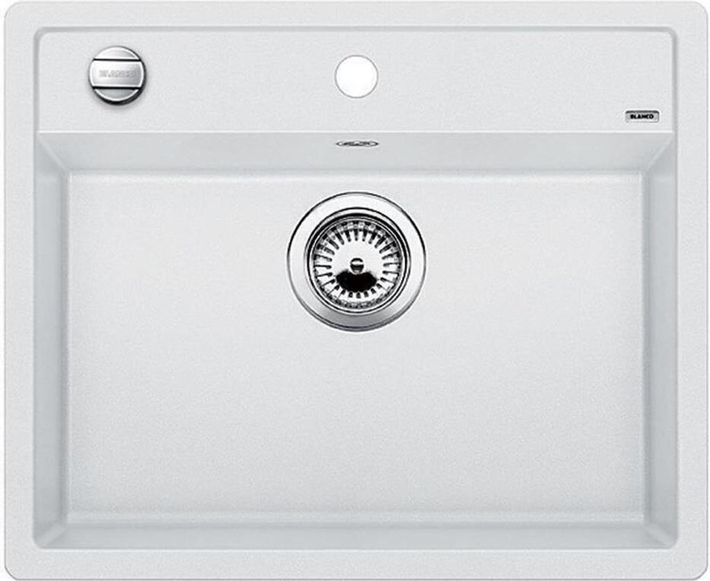 BLANCO DALAGO 6-F flächenbündige Spüle / SILGRANIT / Weiß / Excenter