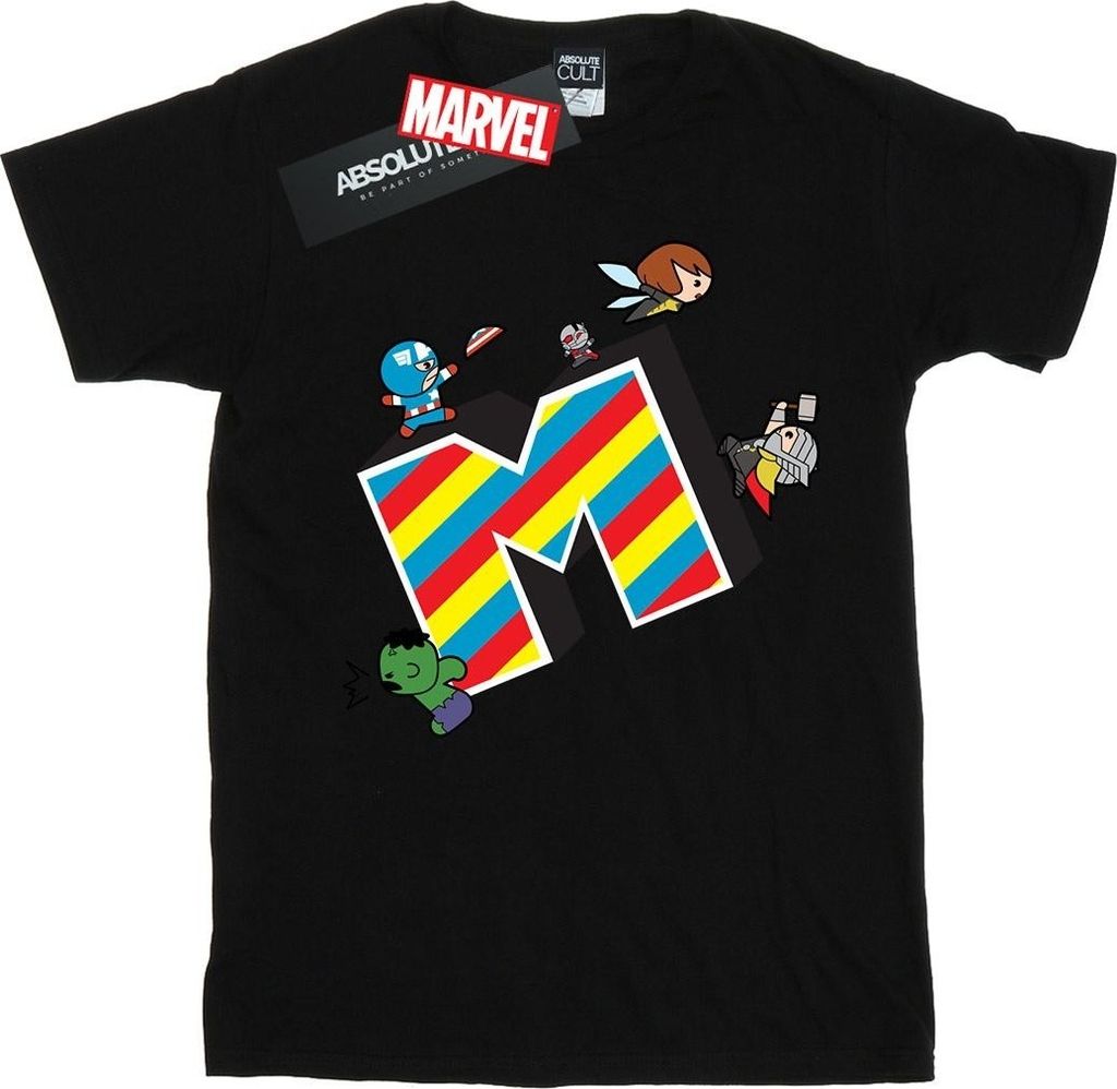 Marvel - "M Is For Marvel" T-Shirt für Herren BI49833 (S) (Schwarz)