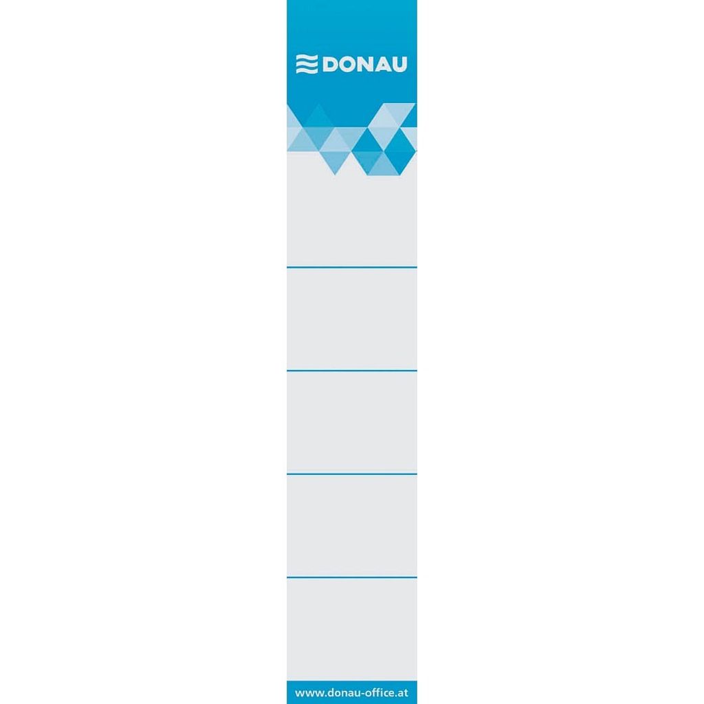 DONAU Einsteck-Rückenschilder weiß für 5,0 cm Rückenbreite, 20 St.