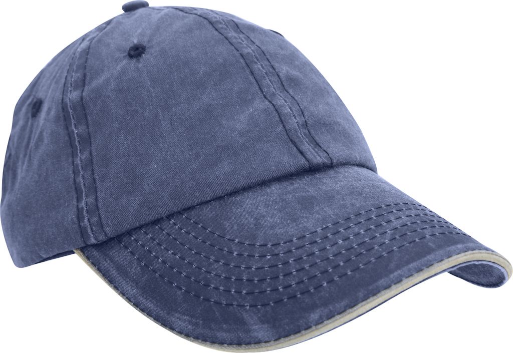 Result Baumwoll Baseball Kappe BC984 (Einheitsgröße) (Marineblau/Wachsfarben)