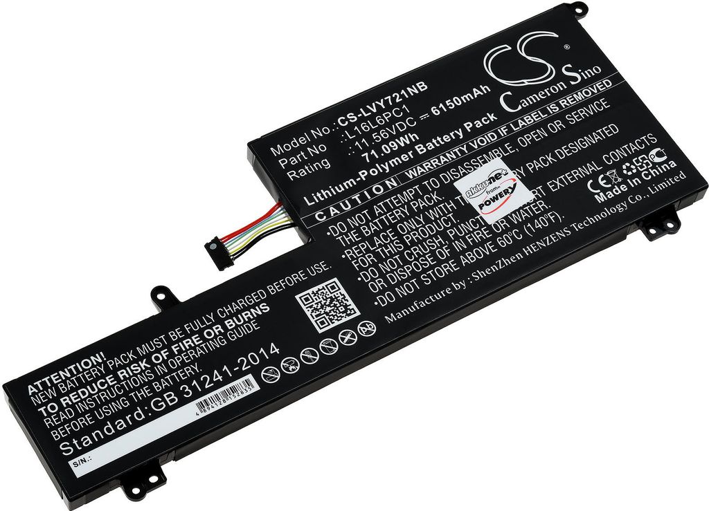 Akku für Laptop Lenovo Yoga 720-15IKB (80X7007CMZ)