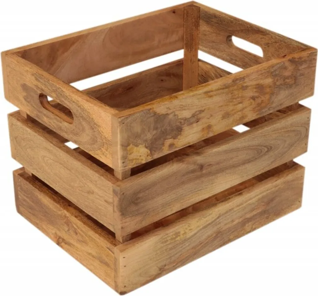 Contenitore Documenti Gita 40x30x30 in Legno Mango Professionale