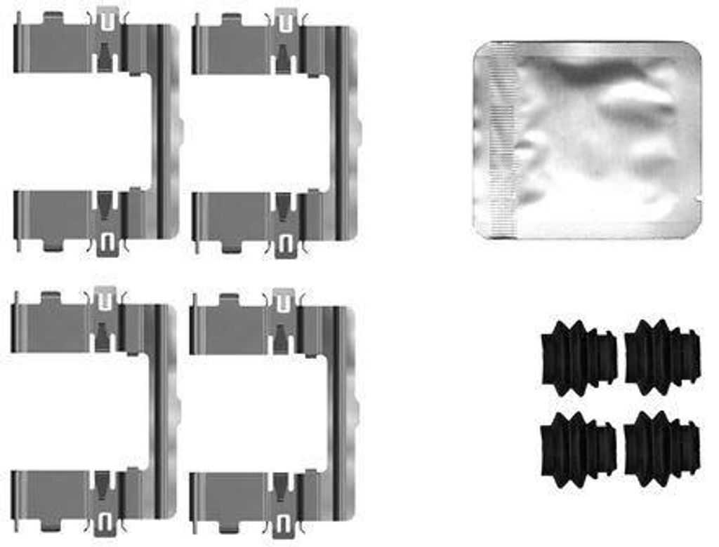 TEXTAR 82562000 Zubehörsatz Scheibenbremsbelag Vorne für HYUNDAI Ioniq 5 (NE) für KIA EV6 (CV)