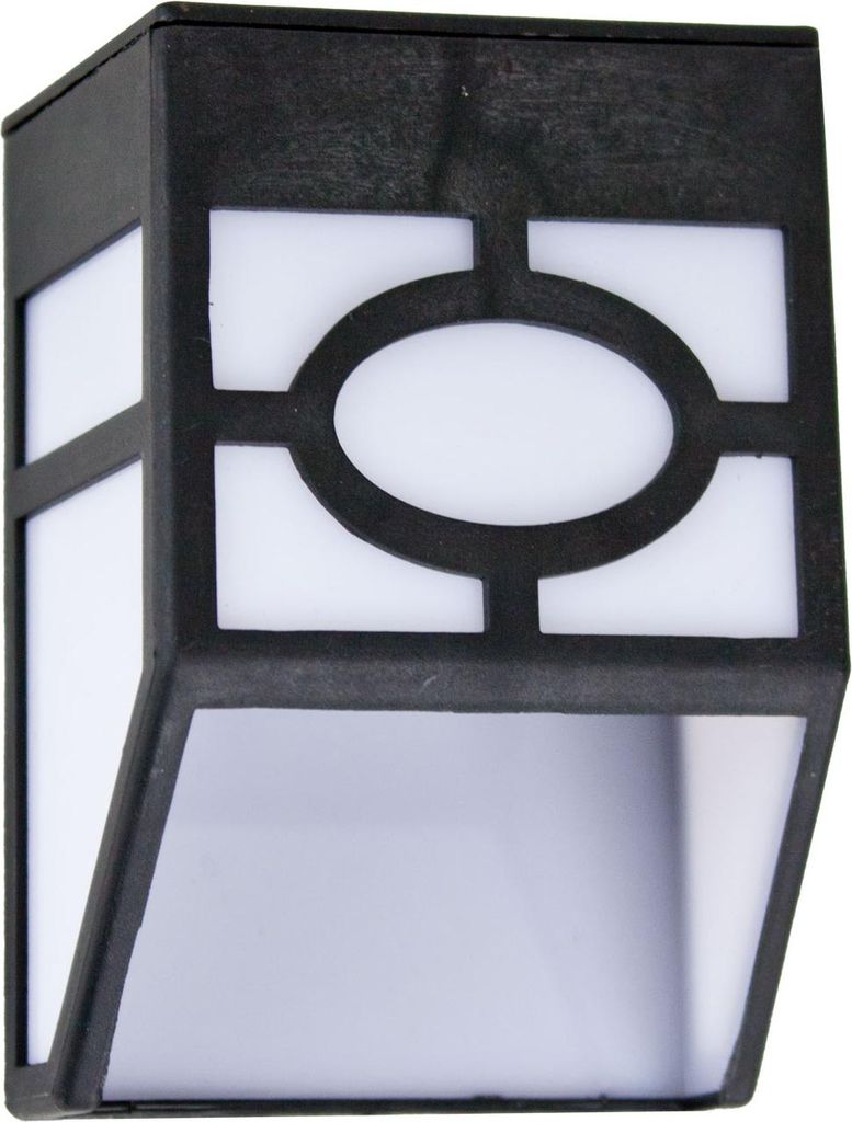 Grafner LED Solar Wandleuchte eckig High-Power-LED großer Akku effizientes Solar-Panel Solar Wand Lampe