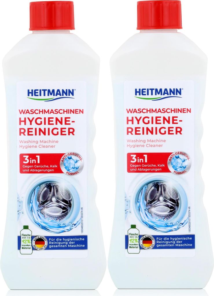 Heitmann Waschmaschinen Hygiene Reiniger 250ml gegen Kalk und Gerüche (2er Pack)
