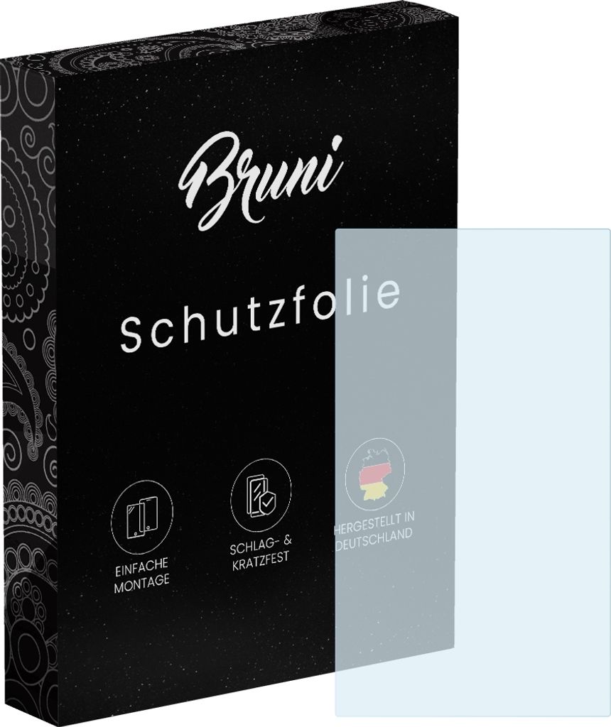 Bruni Basics-Clear 2x Schutzfolie kompatibel mit Trimble CFX-750 Folie