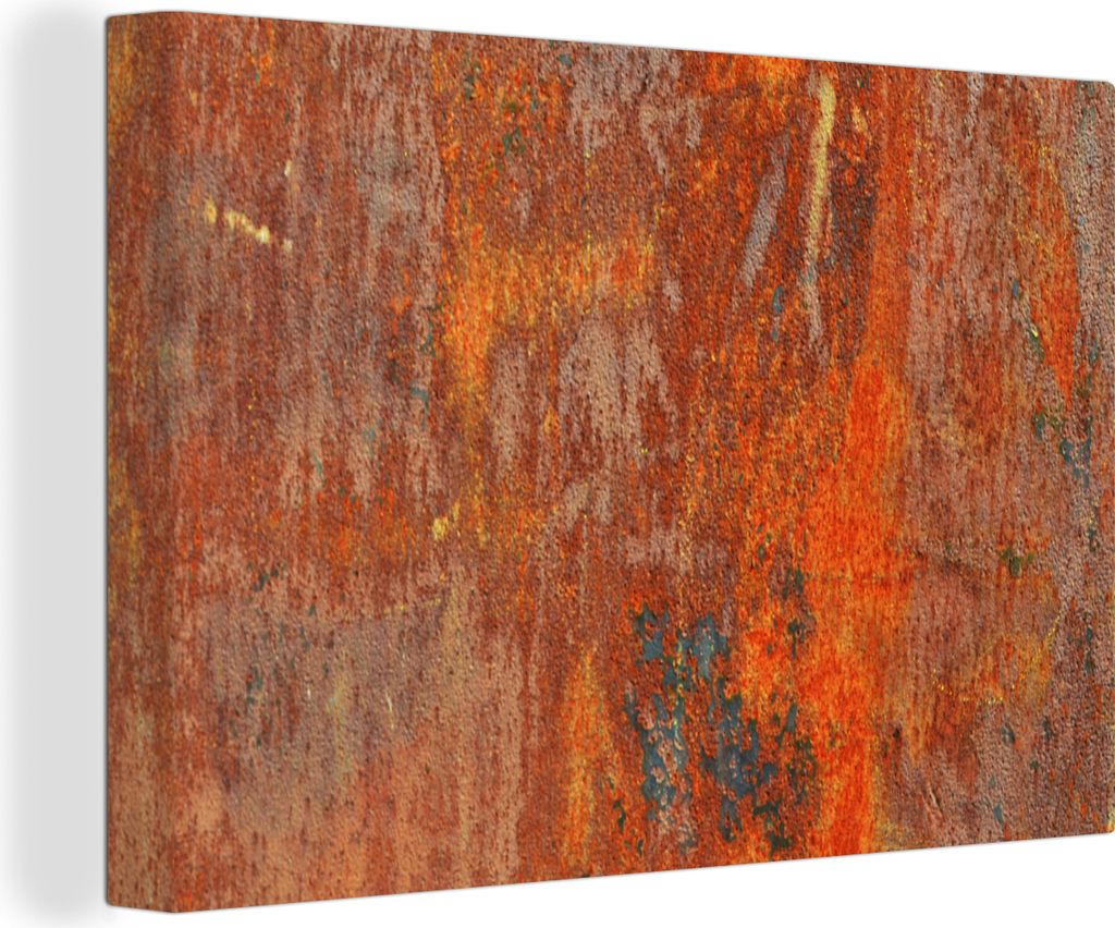 OneMillionCanvasses - Leinwandbilder - 140x90 cm, Rost - Industriell - Stahl, Wandbilder Kunstdruck Wanddekoration - Foto auf Leinwand - Gemälde...