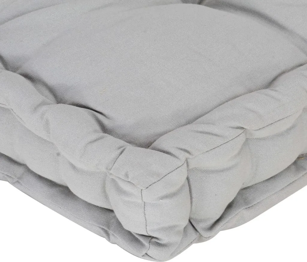 Cuscino Pallet in cotone 120×40×7 cm grigio - 5