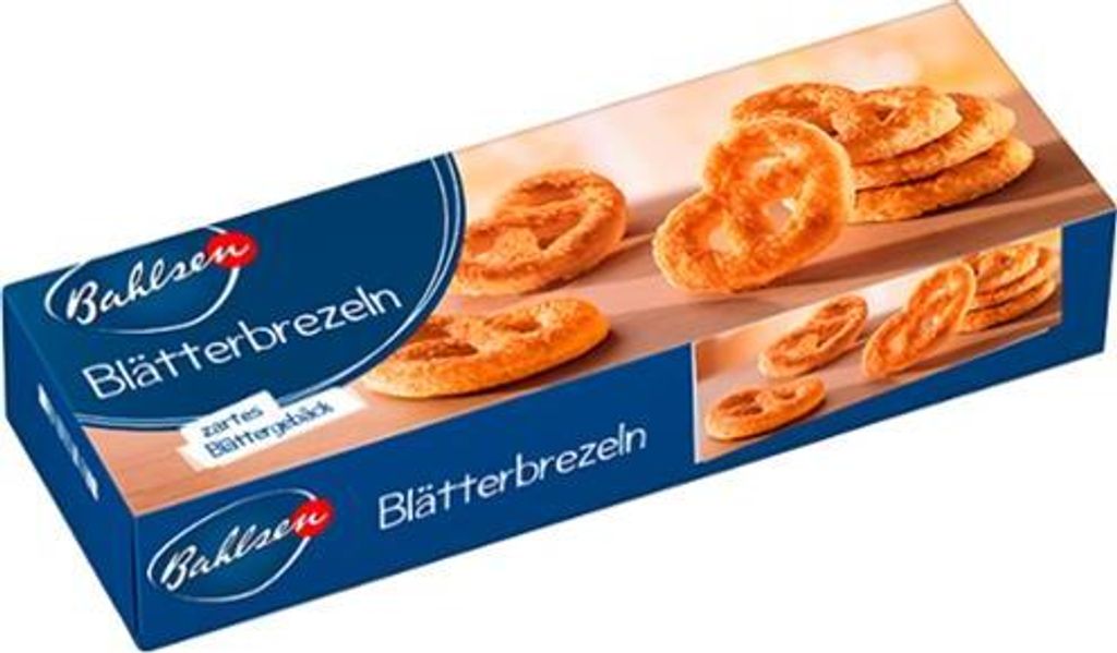 Bahlsen Blätterbrezeln feines Blätterteig Gebäck mit Zuckerglasur 100g