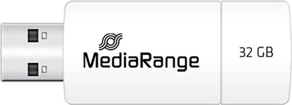 MediaRange USB-Stick 32GB USB 2.0 Slider green Obrázek produktu 