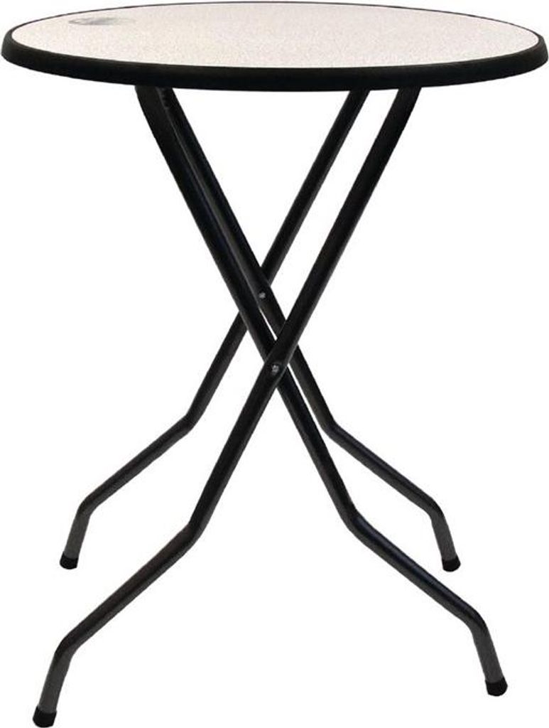 Ardennen runder klappbarer Stehtisch Metall grau 85cm