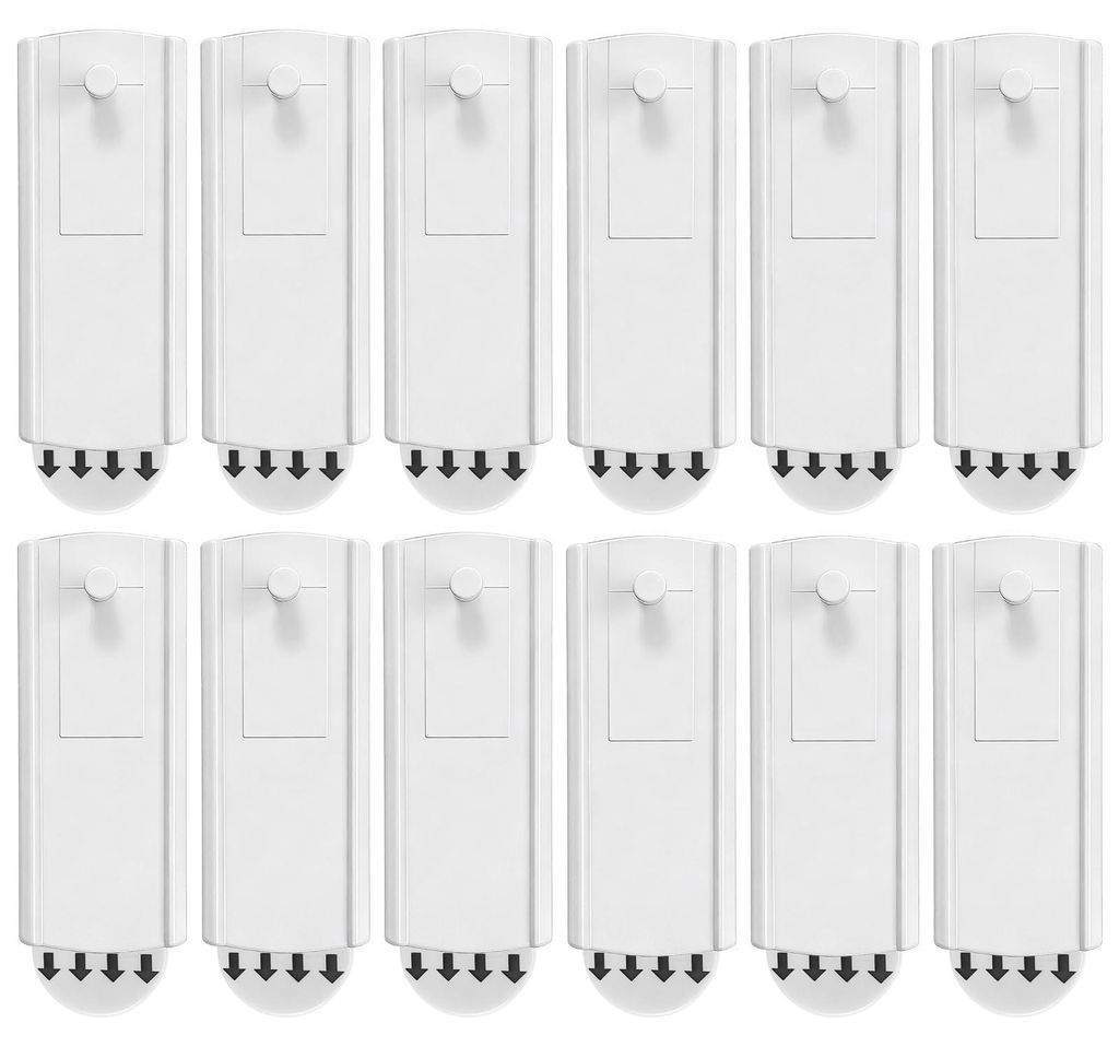 12 selbstklebende Bilderrahmen-Nägel (30 x 75 mm) – Fotos ohne Bohren aufhängen, extra groß und stabil. Das Set enthält 12 ablösbare Klebest...