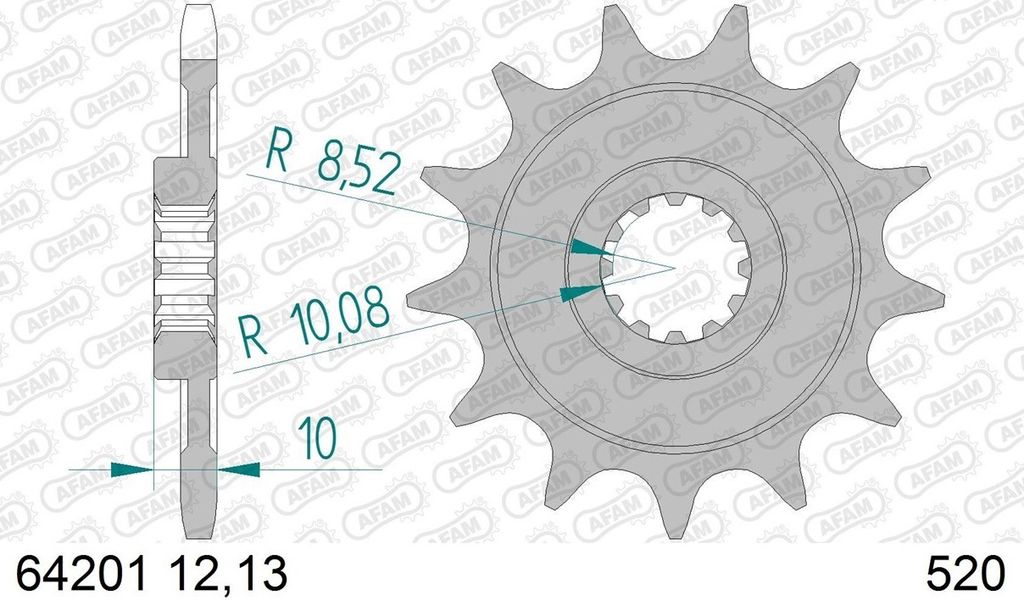 AFAM Standard Stahlritzel vorne 64201 - 520