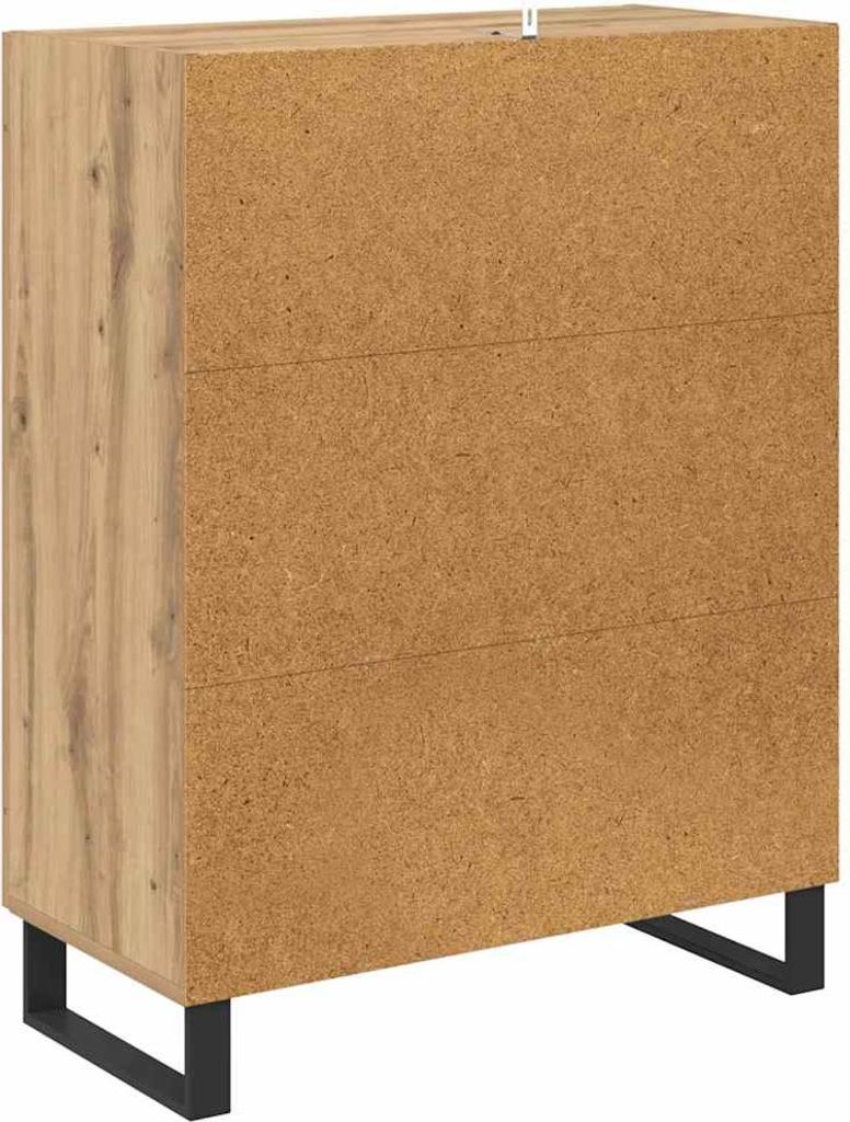 Sideboard Artisan-Eiche 69,5 x 34 x 90 cm Verbundholz und Eisen