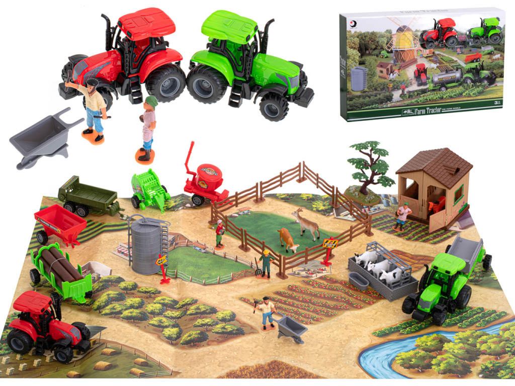 Ferme Une ferme avec des animaux et des machines 49pcs. Image du produit 