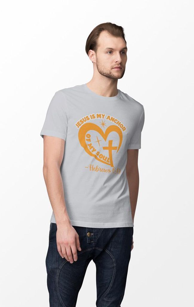 D&B Uni Polo ST00185 Jesus Grau-Größe 3XL