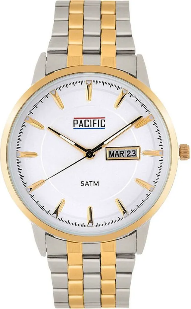 Pacific X PC00467 Montre Homme à Bracelet Acier Inoxydable Argenté