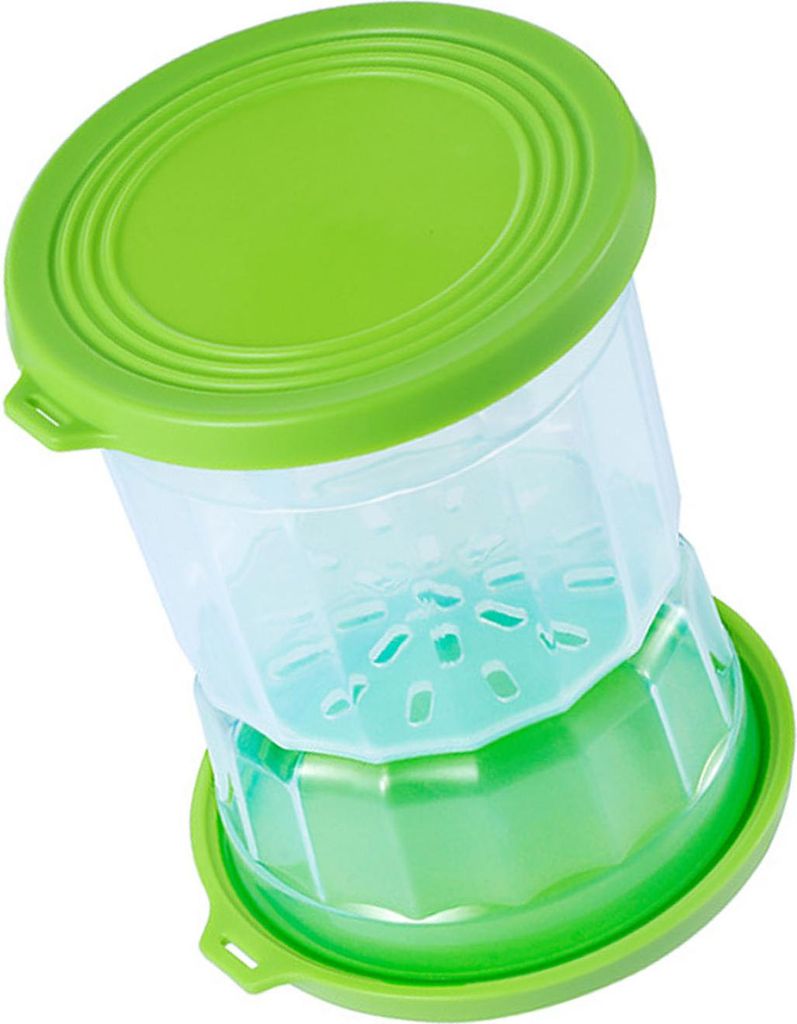 Pickle-Glas mit Luftdichtem Deckel, Oliven-Stundenglas-Design, Trennung von Trocken & Nass für Gewürzgurken, Jalapenos & Picklesaft
