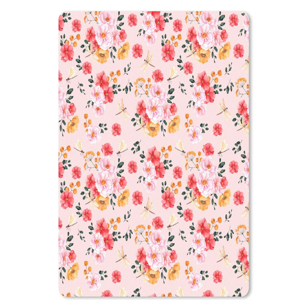 MuchoWow Mauspad Mousepad Blumen - Rosen - Muster 40x60 cm - Mousepads - Maus Mat - Pad - Mausunterlage - Schreibtisch Accesoire