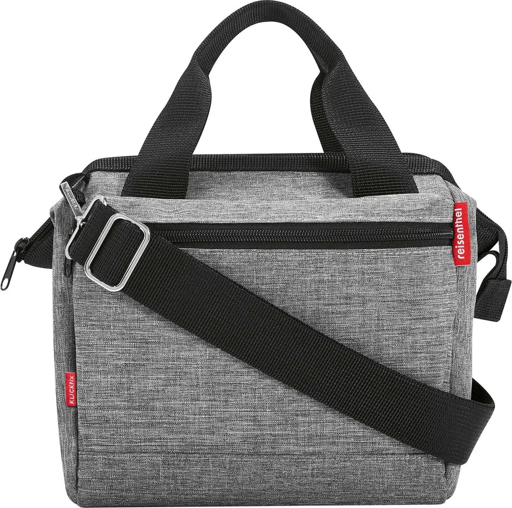 Sacoche vélo pour guidon Klickfix ROOMY argent, idéale vélotaf chic