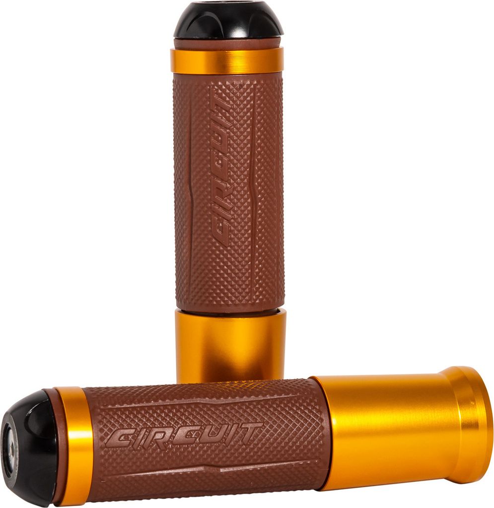 Circuit Equipment SILVERSTONE Gummigriffe, braun/gold