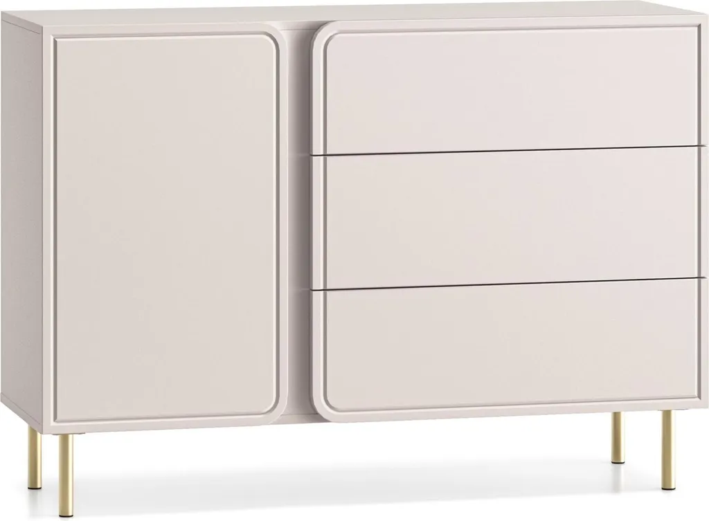 Buffet Compact 120 cm Loppa - Finissez-en avec le Désordre dans le Salon
